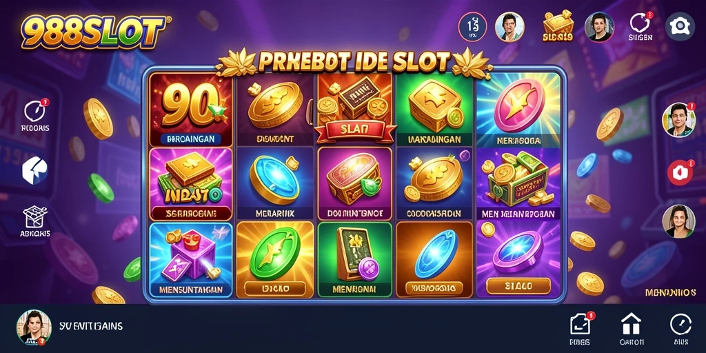 Screenshot gameplay <strong>988SLOT</strong> menampilkan putaran mesin slot yang seru.