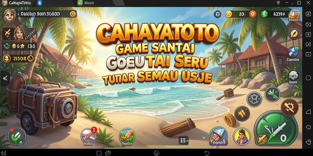 Screenshot utama CAHAYATOTO menunjukkan gameplay yang menyenangkan dan interaktif.