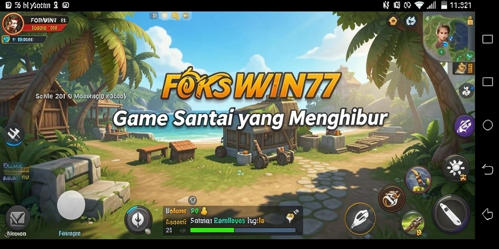 Tampilan seru dari gameplay FORWIN77 yang menghibur.