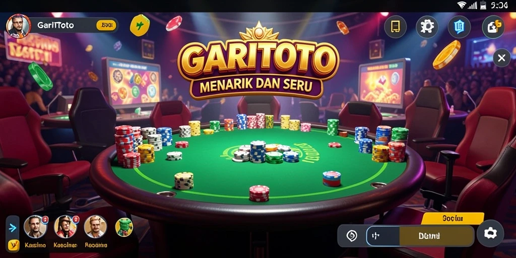Screenshot GARITOTO menampilkan gameplay Kasino yang seru dan interaktif.