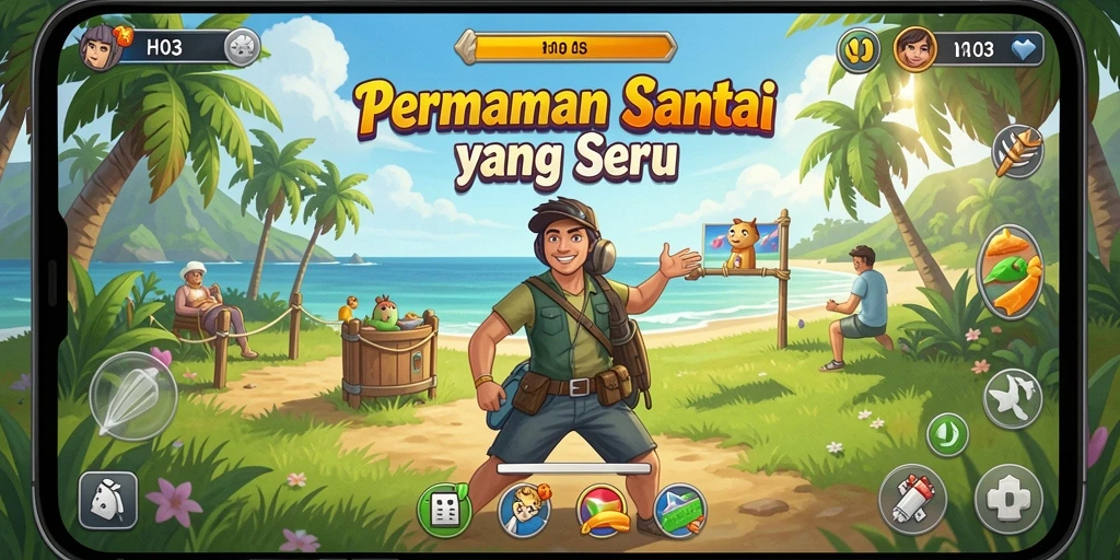 Screenshot H03 menampilkan gameplay yang penuh warna dan menarik.