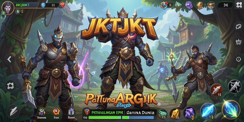 Screenshot JKTJKT menampilkan aksi pertarungan seru di dunia ARPG.