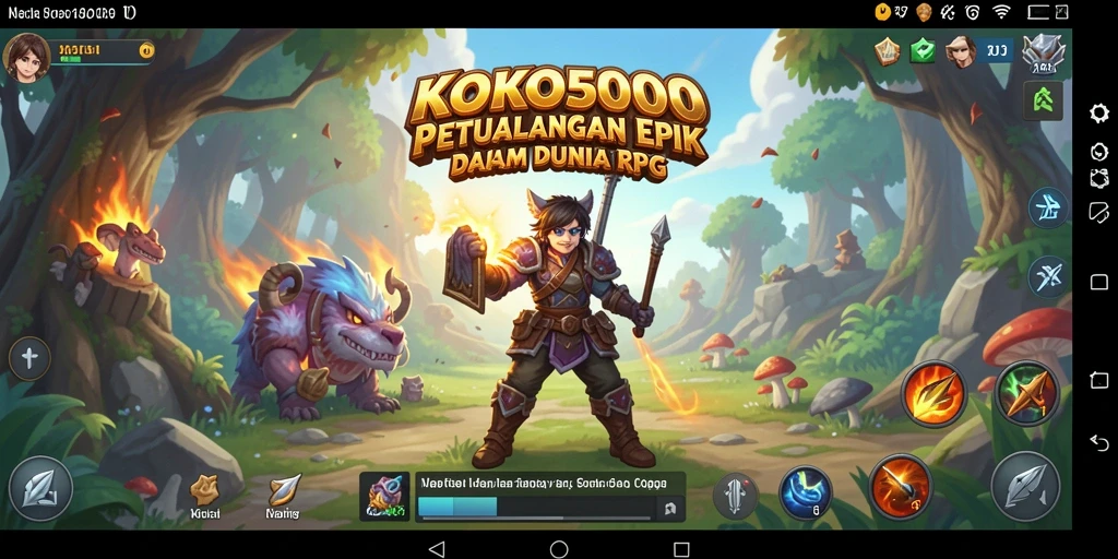 Tampilan gameplay KOKO5000 menunjukkan aksi pertarungan yang mendebarkan.