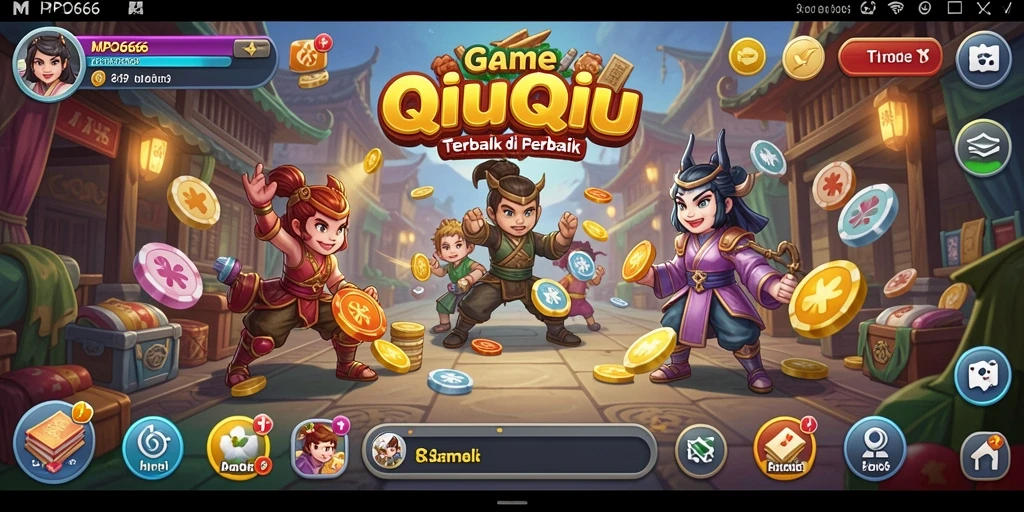 Tampilan seru gameplay QiuQiu di MPO666.