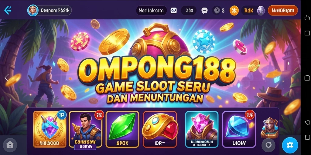 Tampilan gameplay seru OMPONG188 dengan berbagai pilihan Slot menarik.