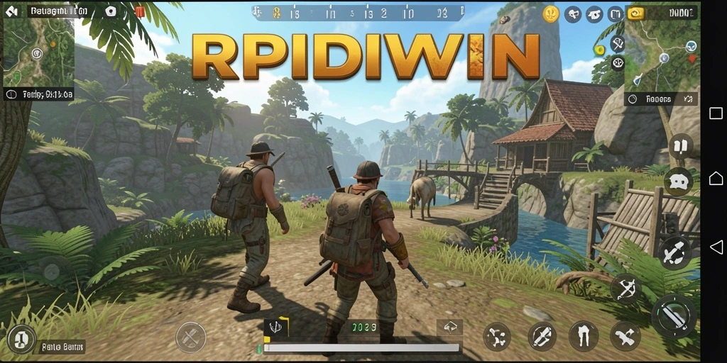 Tampilan menarik dari gameplay RPIDWIN dalam dunia terbuka