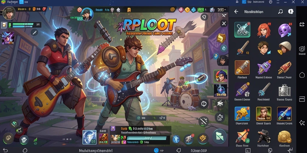Tampilan menarik dari gameplay RPLOOT yang seru dan penuh musik.