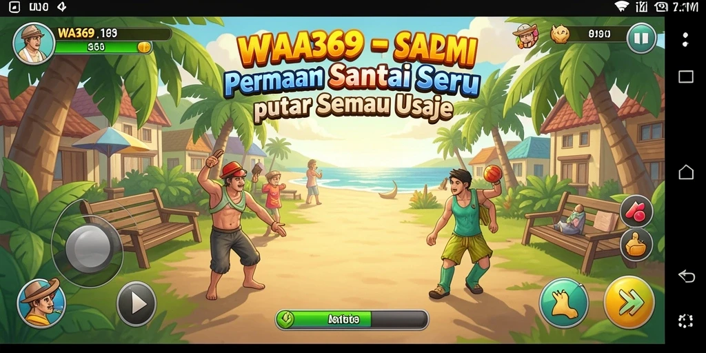 Screenshot menunjukkan gameplay seru WA369 yang penuh warna.